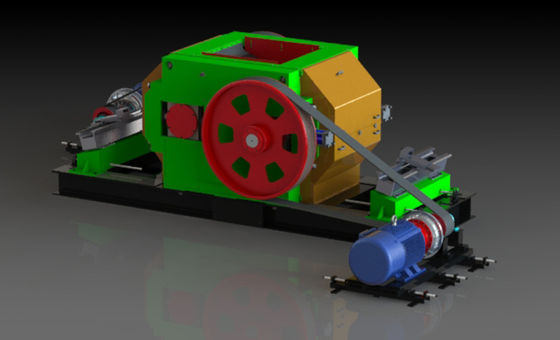 Μηχανή κατασκευής τούβλων από πηλό με σπαστικό λεπτών κυλίνδρων υψηλής ταχύτητας για την προετοιμασία πρώτων υλών και τη βελτίωση της πλαστικότητας τούβλων