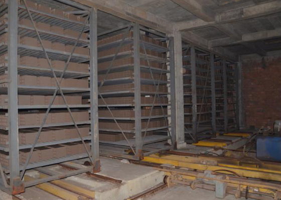 Αυτόματη αίθουσα ISO9001 στεγνωτήρων σηράγγων γραμμών παραγωγής τούβλου λάσπης εγκεκριμένη