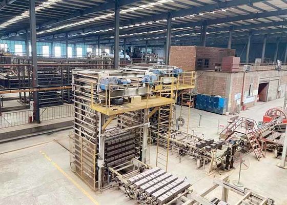 Αυτόματη Γραμμή Παραγωγής Φούρνου Τούνελ για Κατασκευή Κούφιων Τούβλων από Πηλό με Τούνελ Στεγνωτήριο και Μεγάλες Χωρητικότητες 800 τόνοι/ημέρα