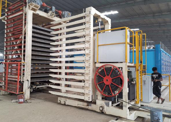 Σύστημα θαλάμου ξήρανσης μπλοκ εδάφους 290KW αυτόματου στεγνωτηρίου με τούβλα αργίλου